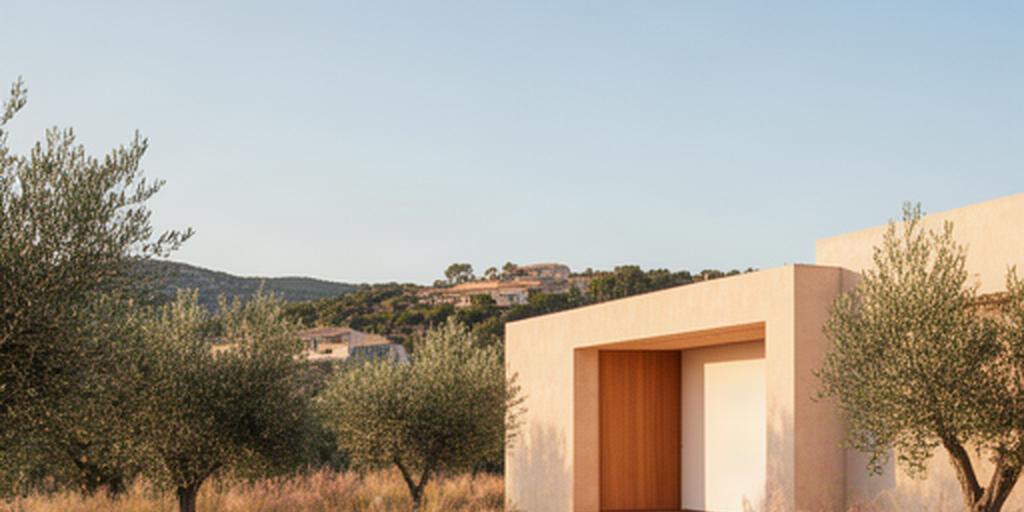 Exterior de un espacio de danza contemporánea en el entorno de Santa Margarita, Mallorca